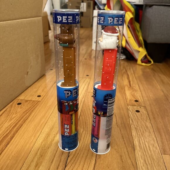 Christmas Reindeer & Santa Pez Dispenser, with Pez Candy Refills NIB Holiday - Picture 2 of 6